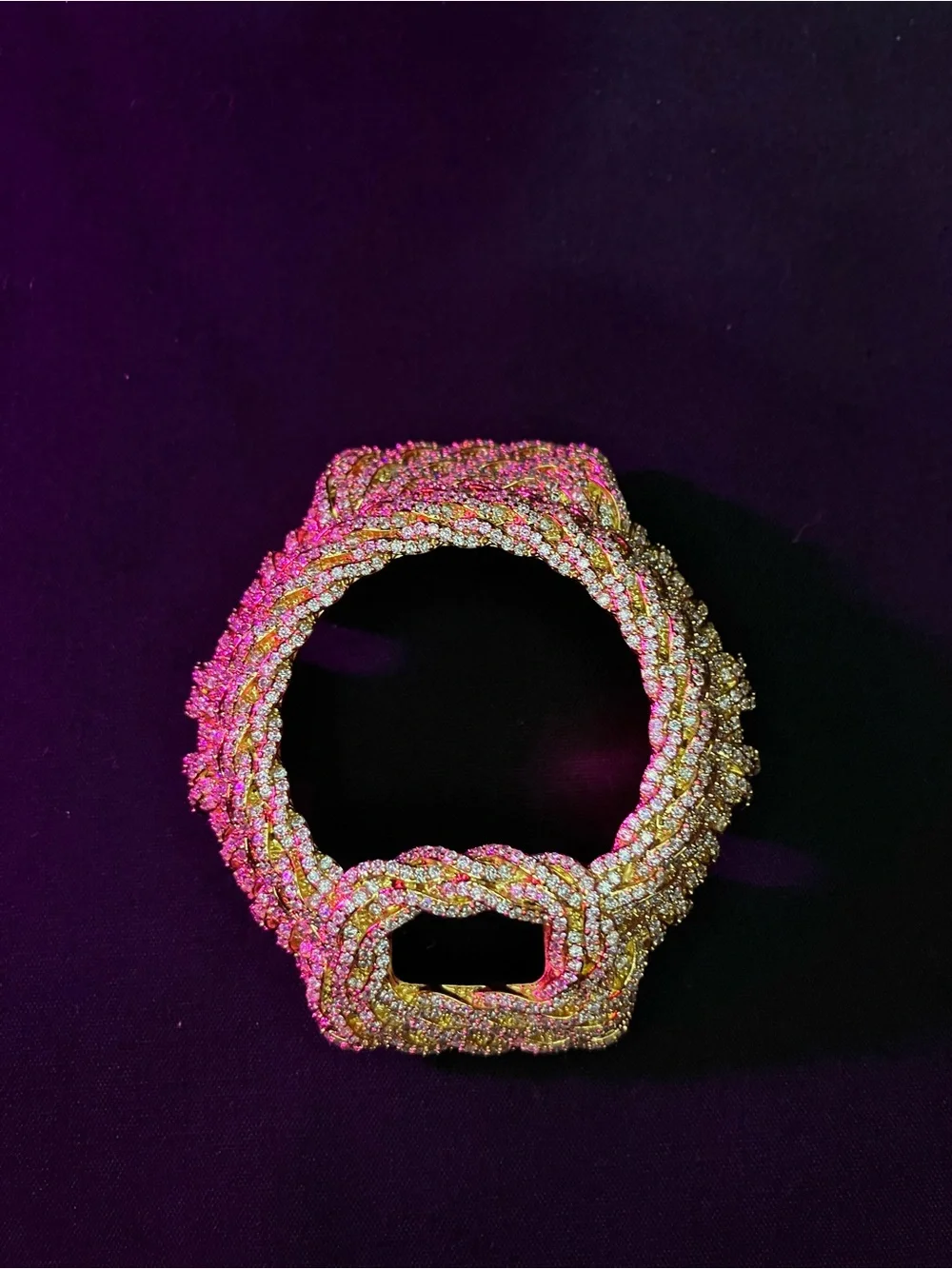 G Shock Moissanite Iced out bezel- Dw-6900